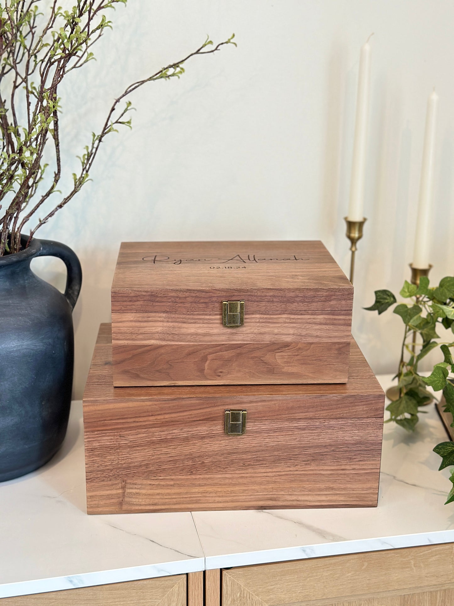 Personalized Heart Baby Keepsake Box