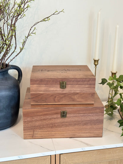 Personalized Heart Baby Keepsake Box