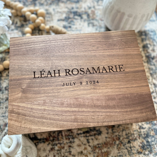 Classic Style Custom Keepsake Box